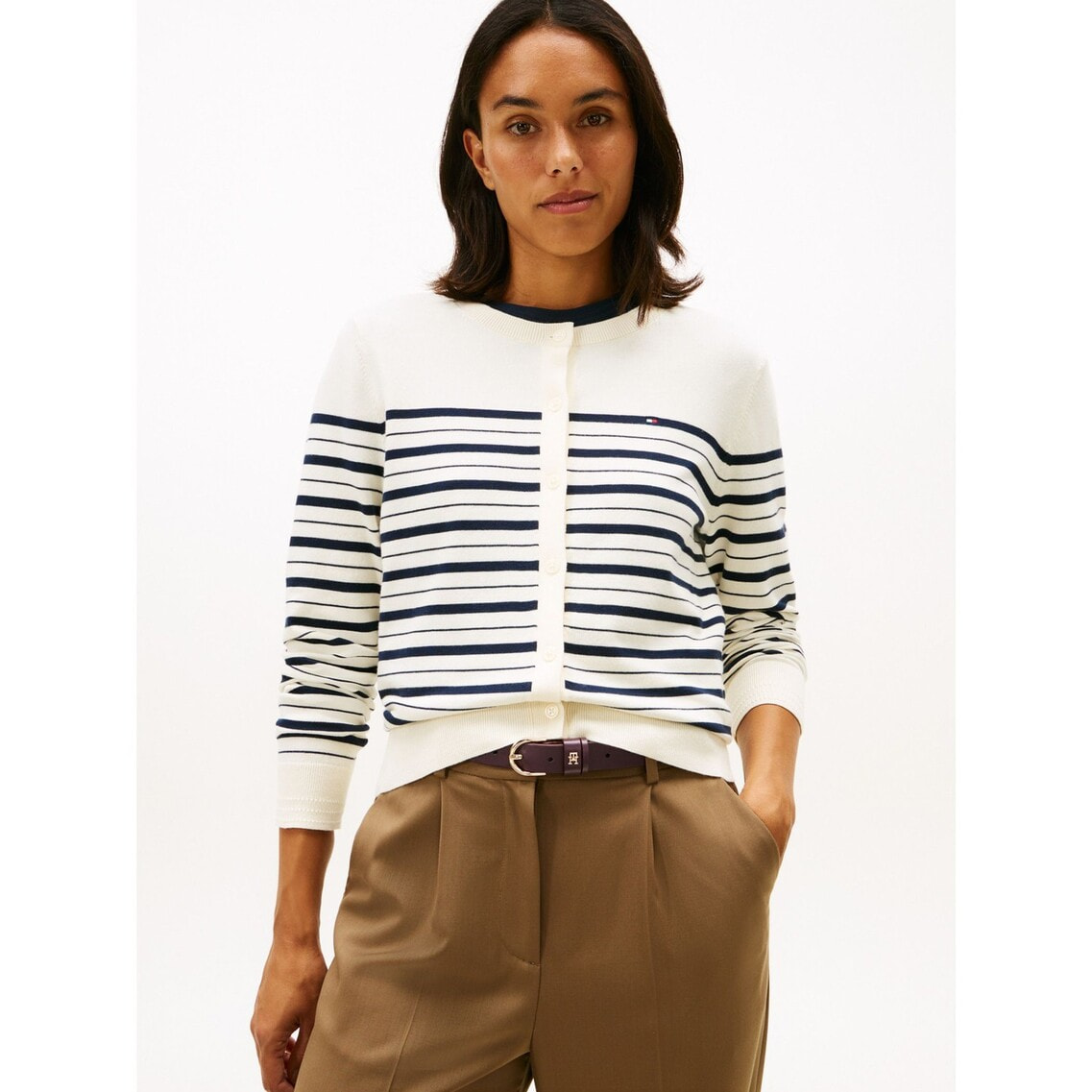 トップス TOMY  楽天市場】フラッグリブインサートTシャツ TOMMY HILFIGER