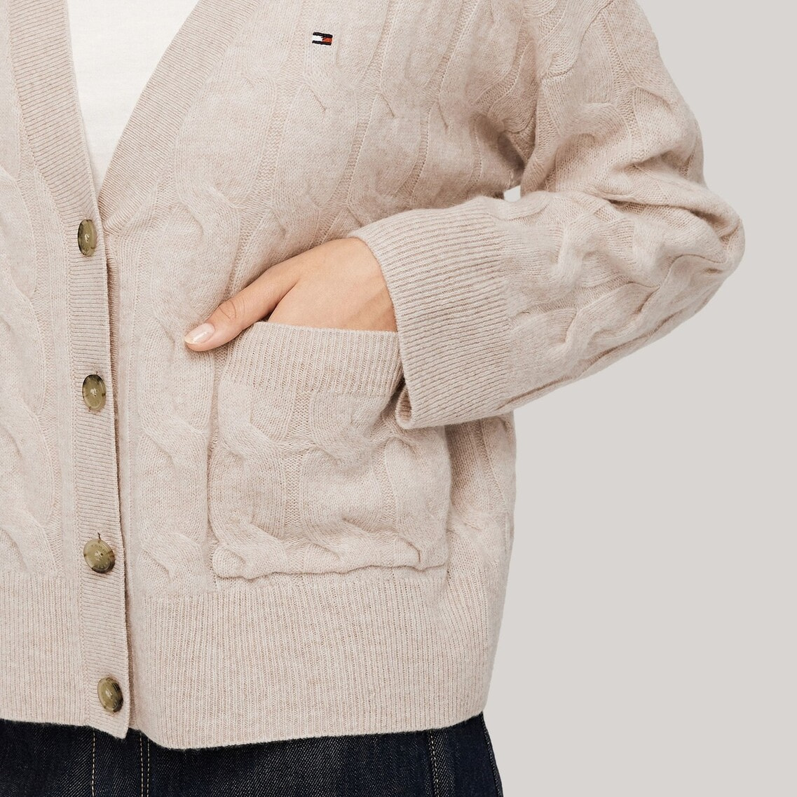 ソフトウールケーブルカーディガン | トミー ヒルフィガー | トミー