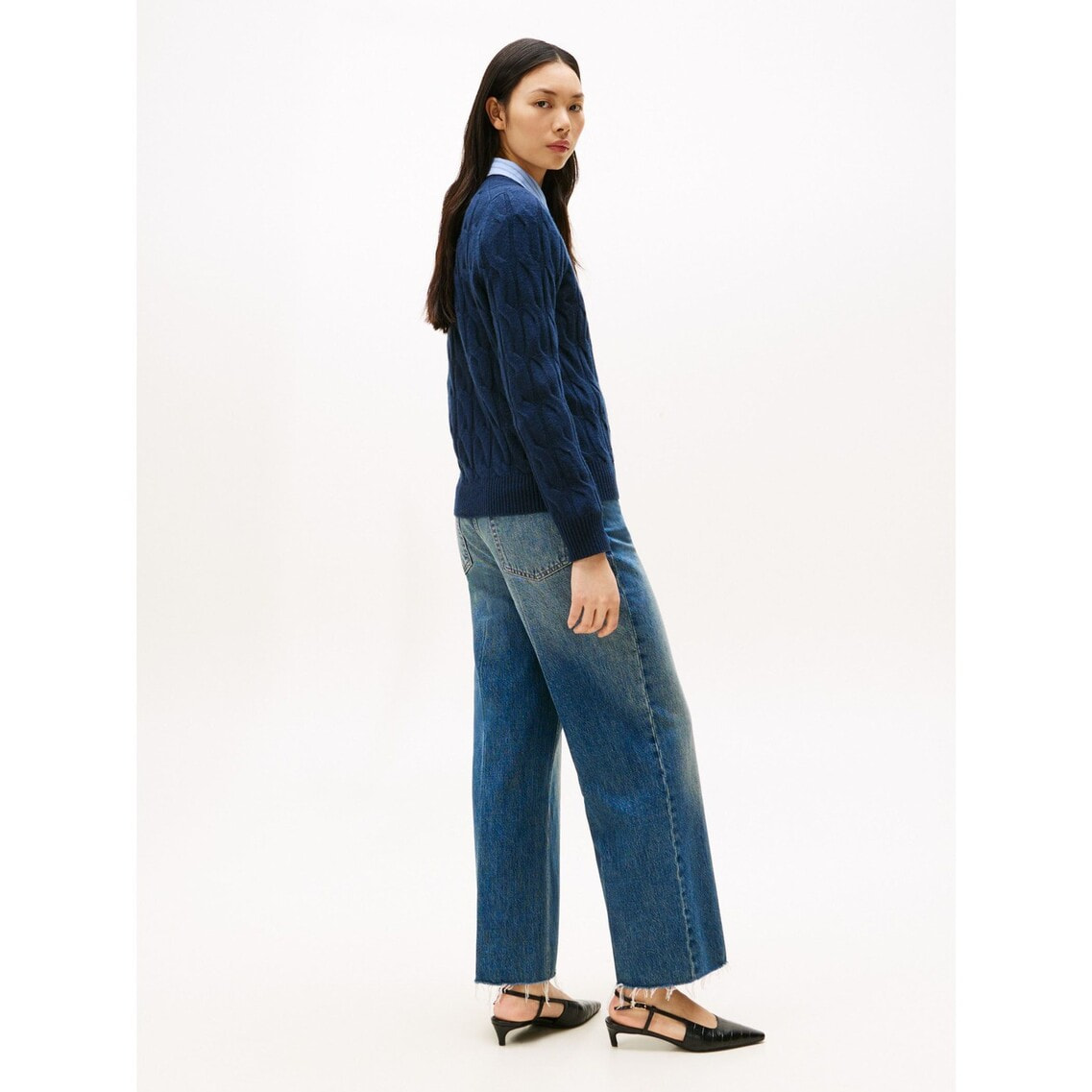 ソフトウールケーブルクルーネックセーター | トミー ヒルフィガー