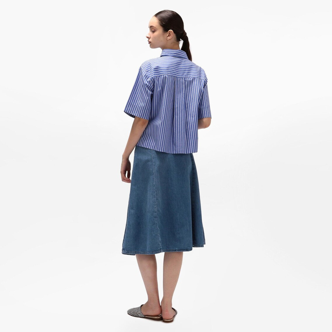 2点でさらに10％OFF】ポプリンボクシーショートスリーブシャツ