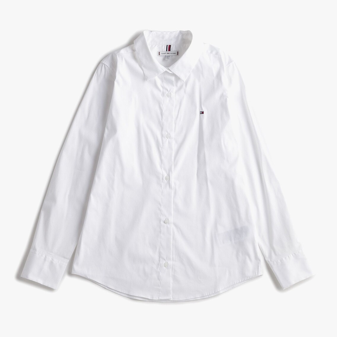 トミー ヒルフィガー   ポプリンレギュラーシャツ （ホワイト） 2点でさらに10％OFF】ポプリンレギュラーシャツ | トミー