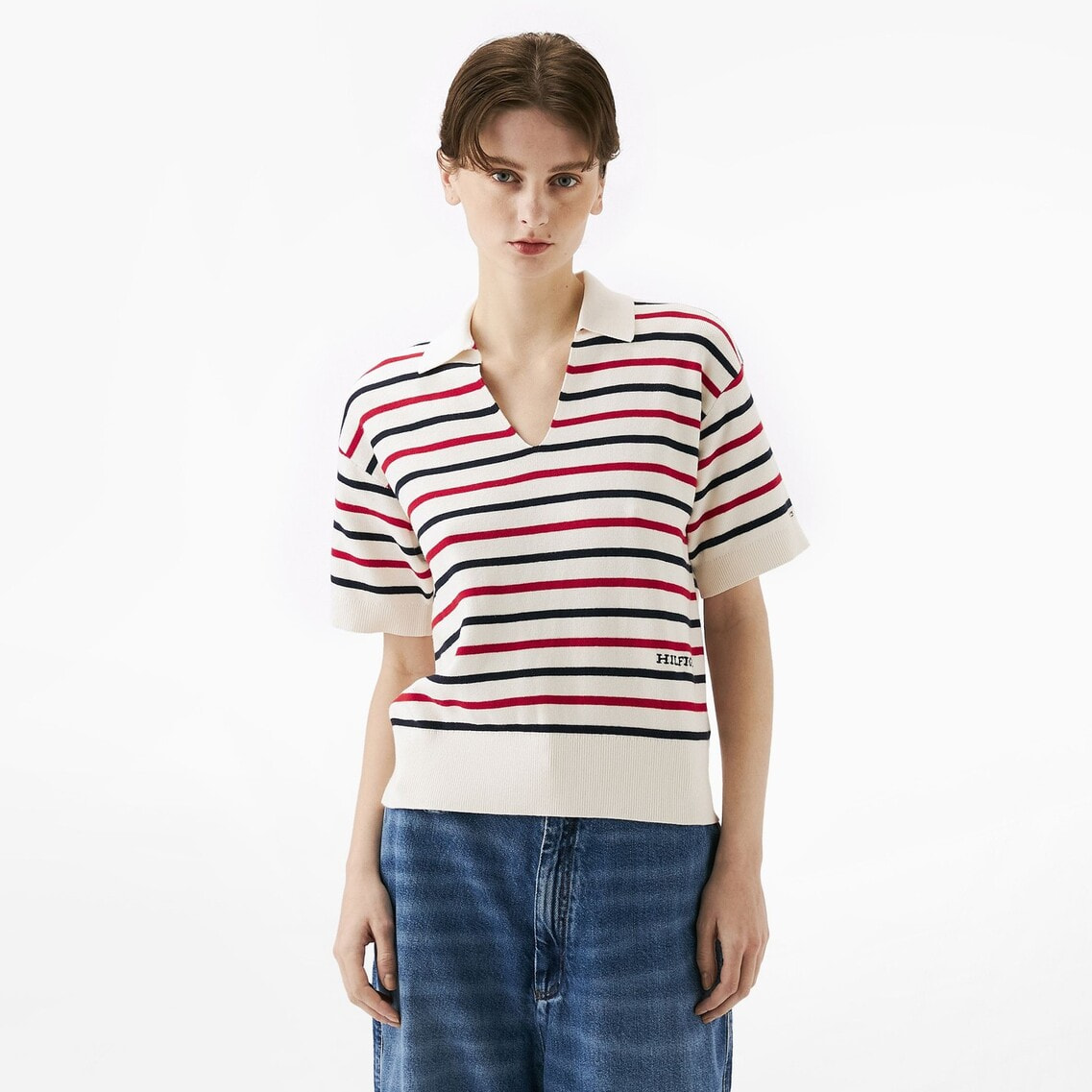 2点でさらに10％OFF】オープンネックポロニット | トミー