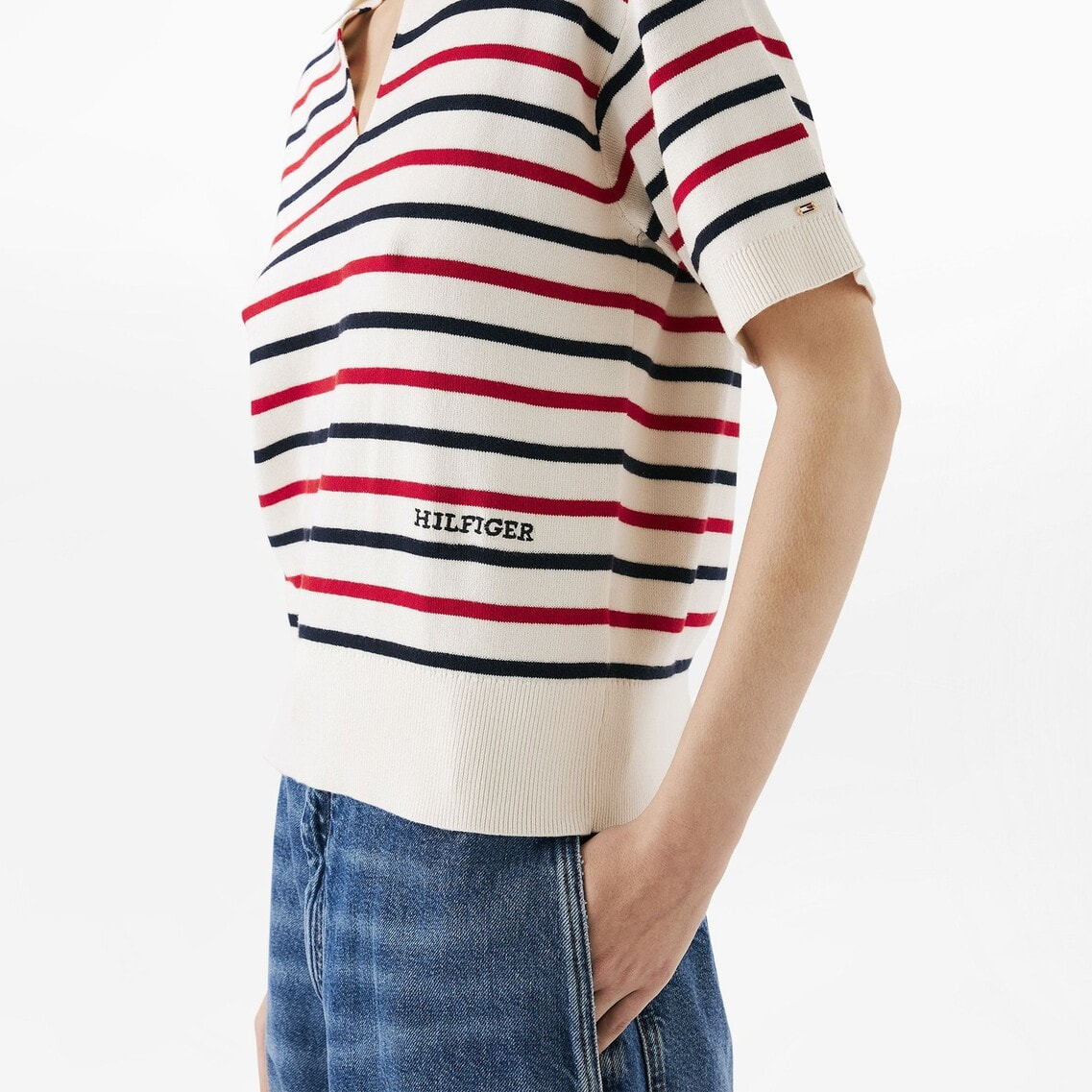 2点でさらに10％OFF】オープンネックポロニット | トミー