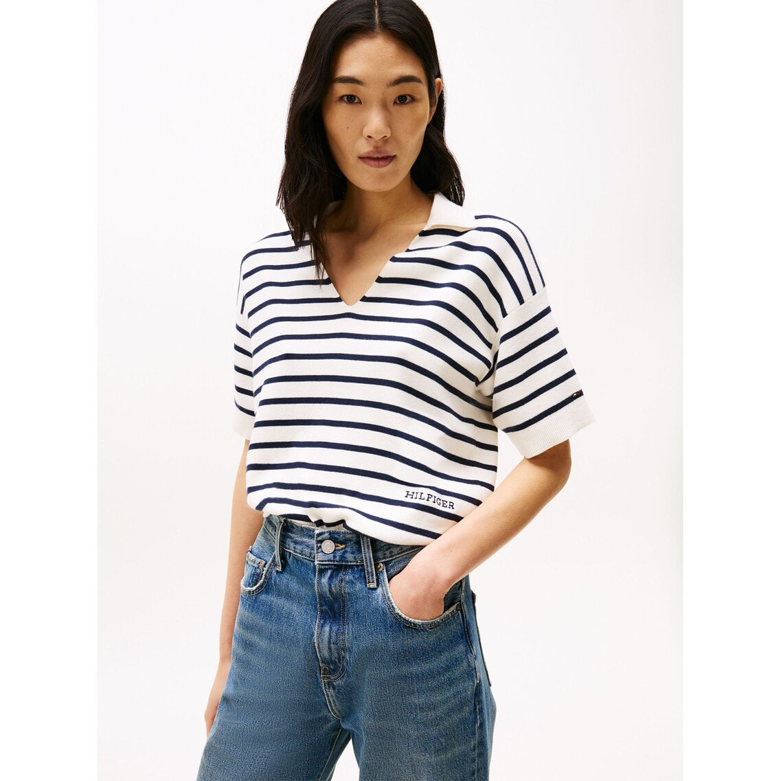 2点でさらに10％OFF】オープンネックポロニット | トミー