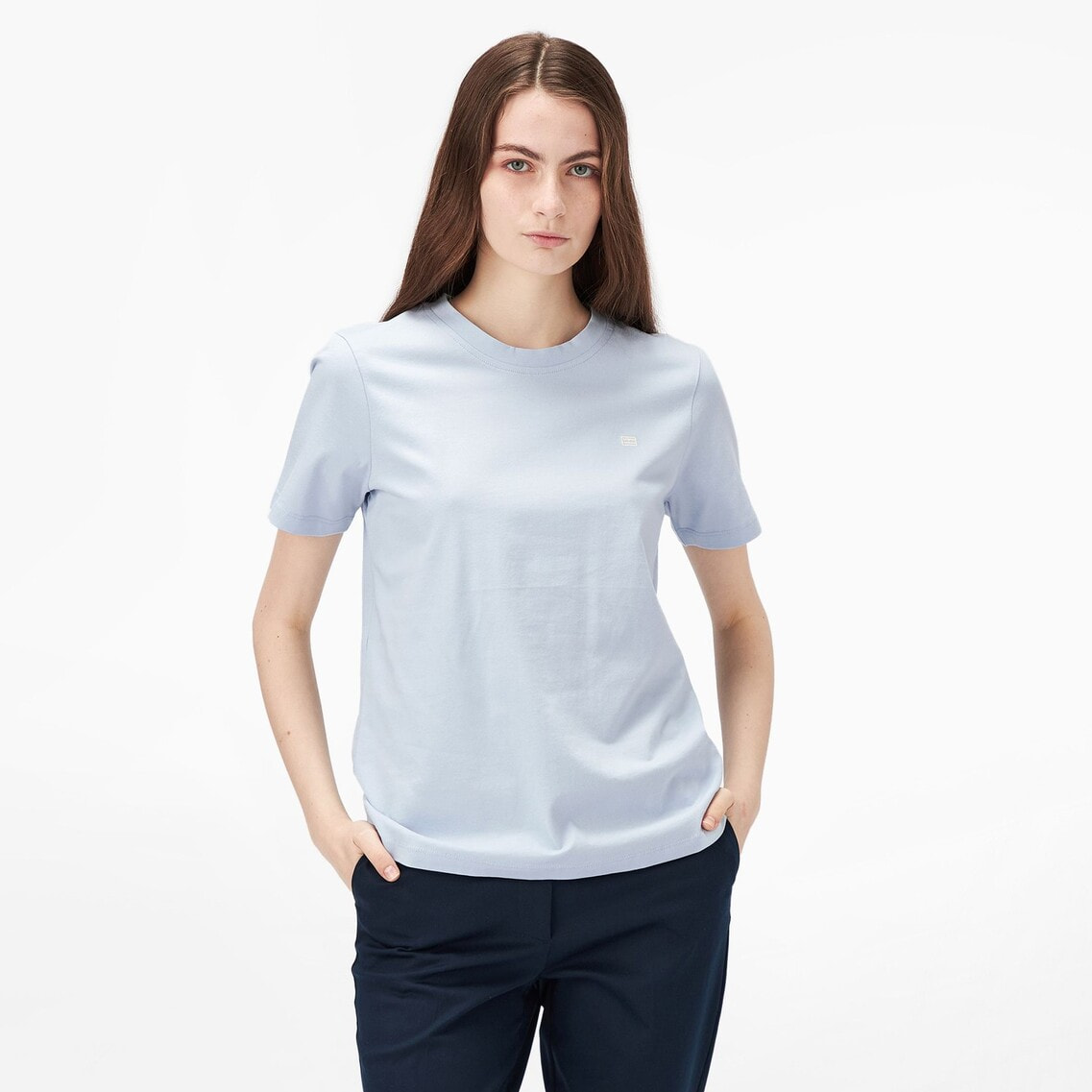 tシャツ クルーネックフラッグTシャツ レディース 2点でさらに10％OFF】クルーネックフラッグTシャツ | トミー