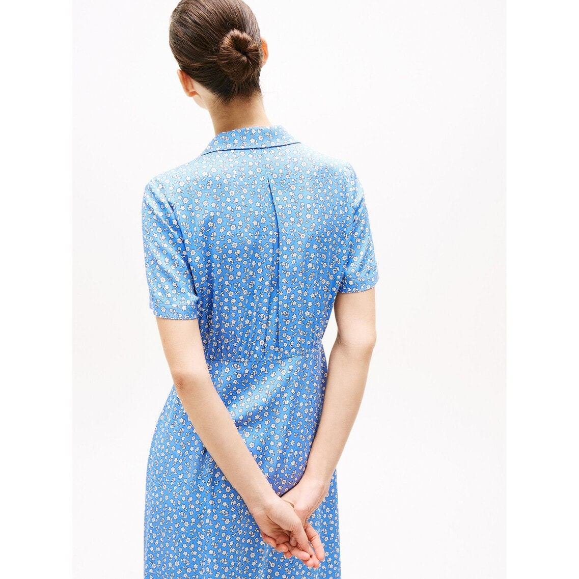 Karen Millen★ボーダープリント ビスコースシャツワンピース Karen Millen☆ボーダープリント ビスコースシャツワンピース