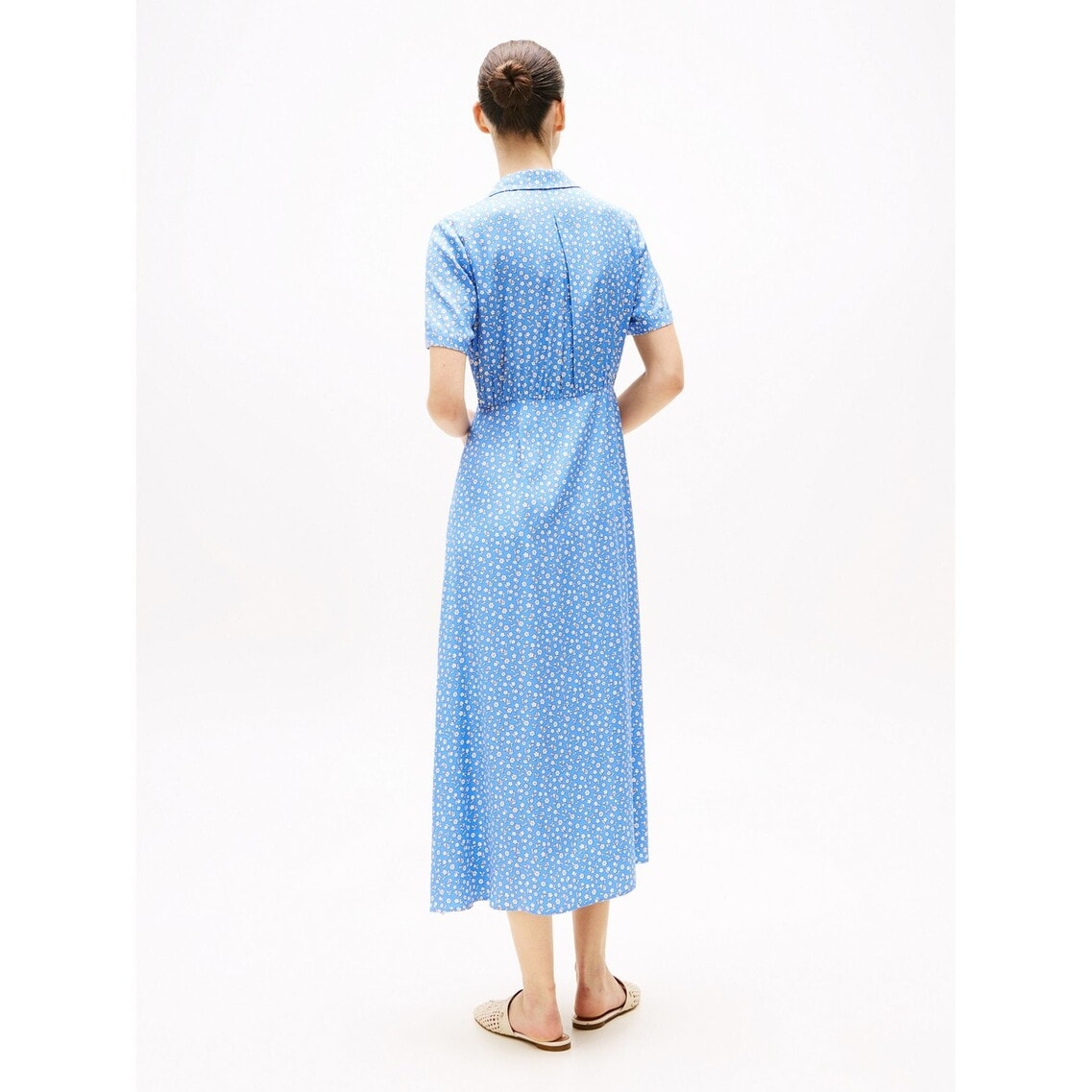 Karen Millen★ボーダープリント ビスコースシャツワンピース Karen Millen☆ボーダープリント ビスコースシャツワンピース