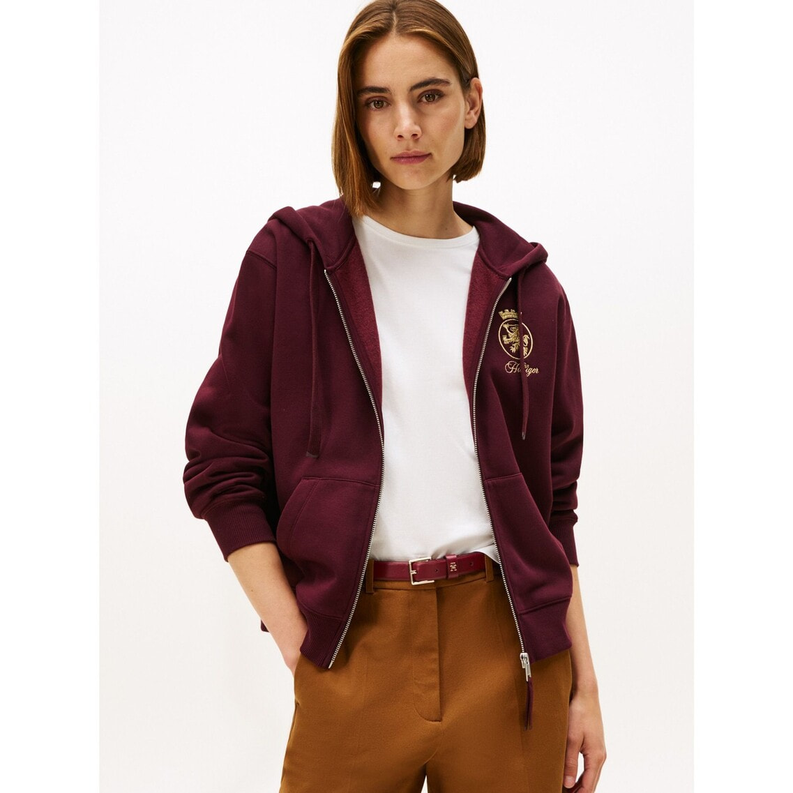 ゴールドクレストテリージップスルーパーカー | トミー ヒルフィガー