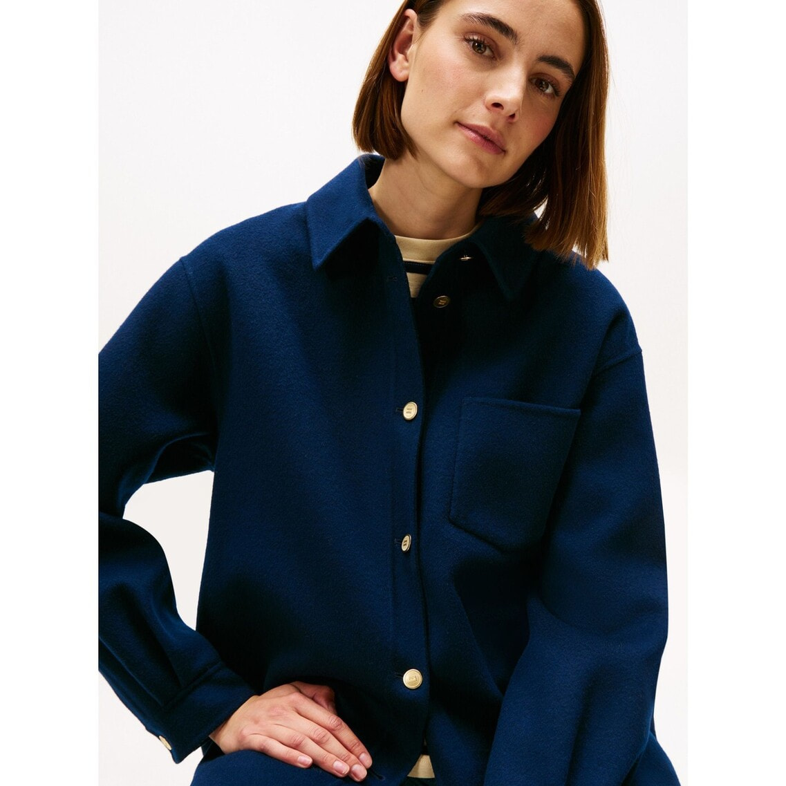 JISOO着用】ウール混ジャケット | トミー ヒルフィガー | トミー