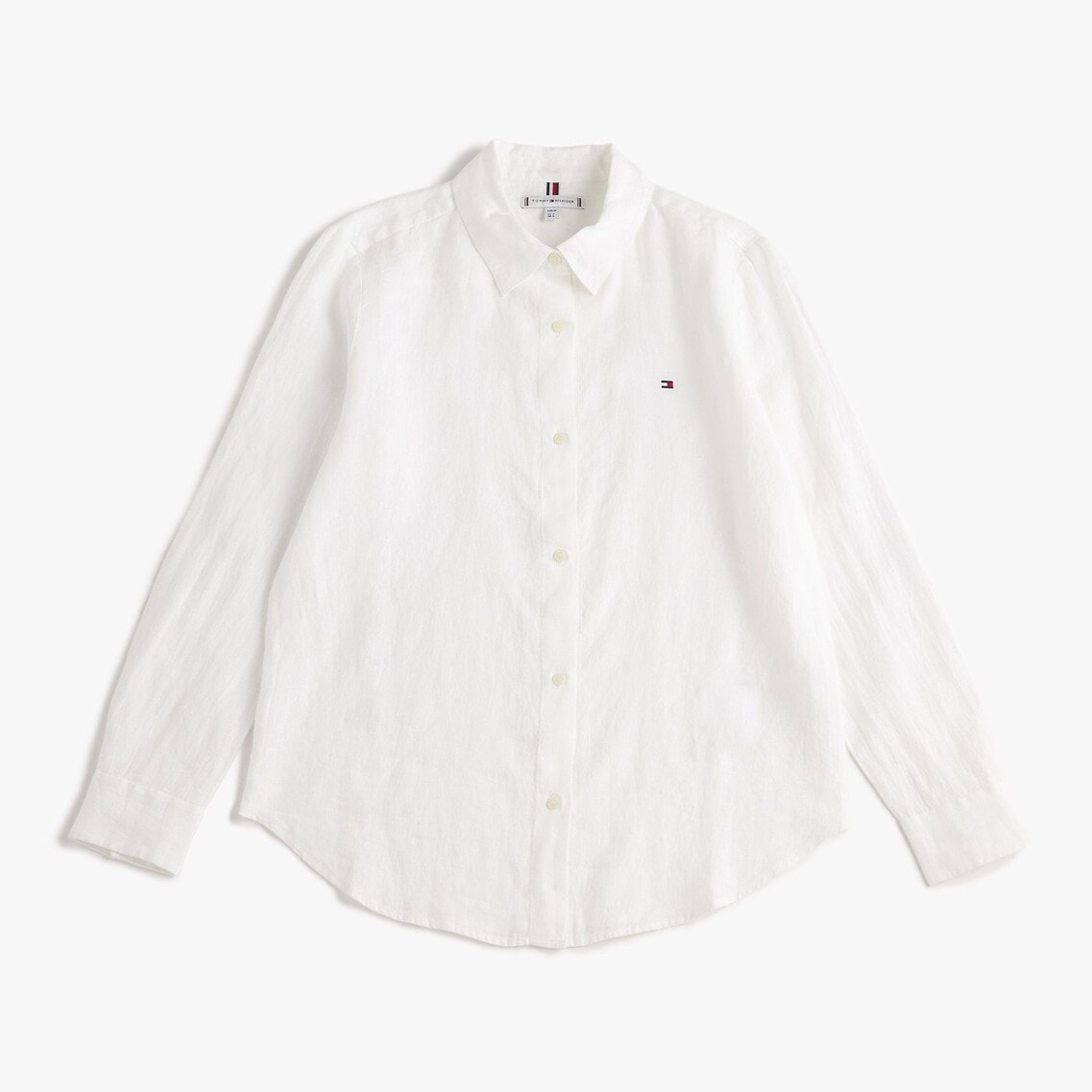 トミー ヒルフィガー   リネンリラックスシャツ （ホワイト） 2点でさらに10％OFF】リネンリラックスシャツ | トミー