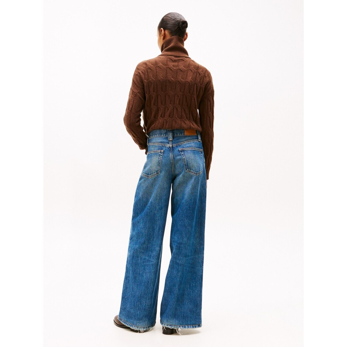 3点でさらに10％OFF】デニムクリス70'sワイドレッグジーンズ | トミー