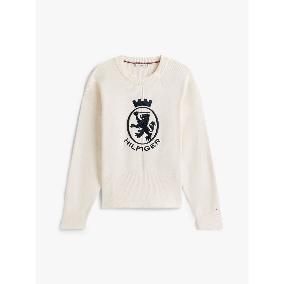 JISOO着用】バーシティグラフィックモックネックセーター