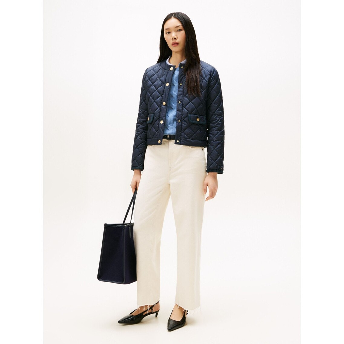 ゴールドボタンキルティングレギュラージャケット | トミー