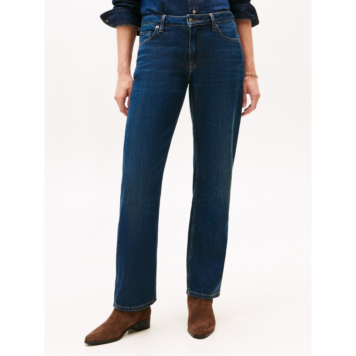 3点でさらに10％OFF】クラシックストレートローライズジーンズ