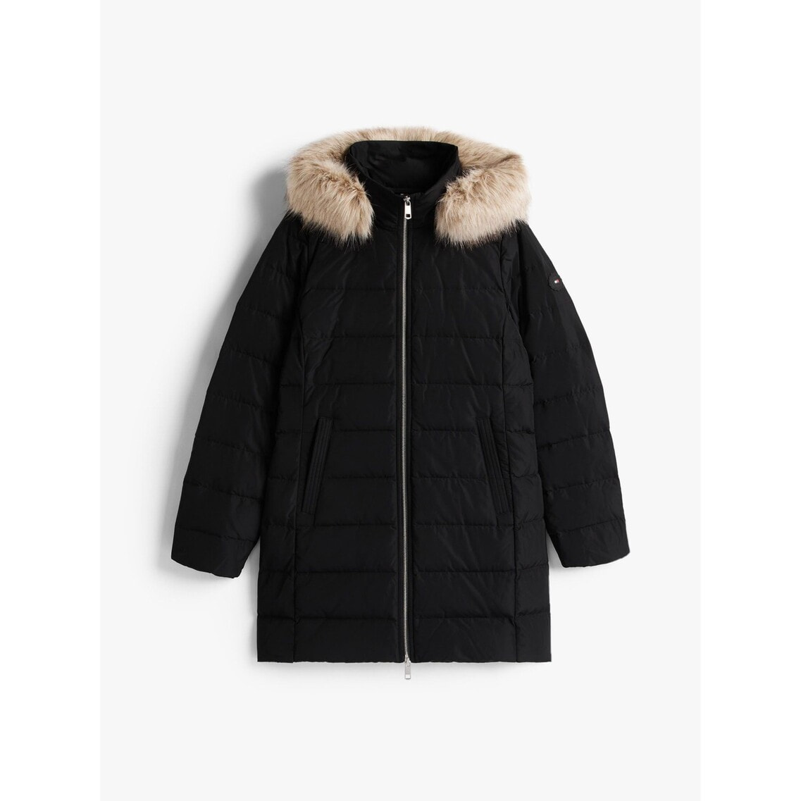 3点でさらに10％OFF】ダウンスリムコートウィズファー | トミー