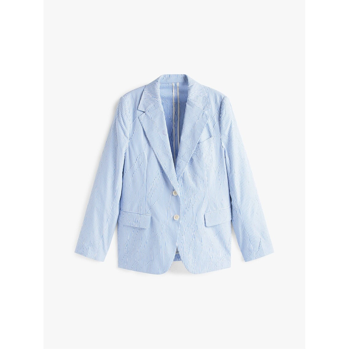 2点でさらに10％OFF】オーバーサイズストライプブレザー