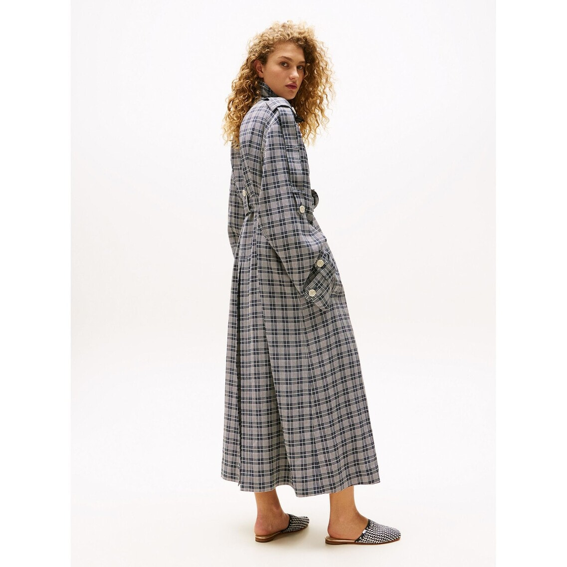 2点でさらに10％OFF】ニューチェックトレンチコート | トミー