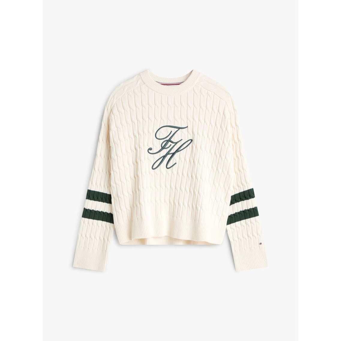 JISOO着用】テクスチャードグラフィッククルーネックセーター