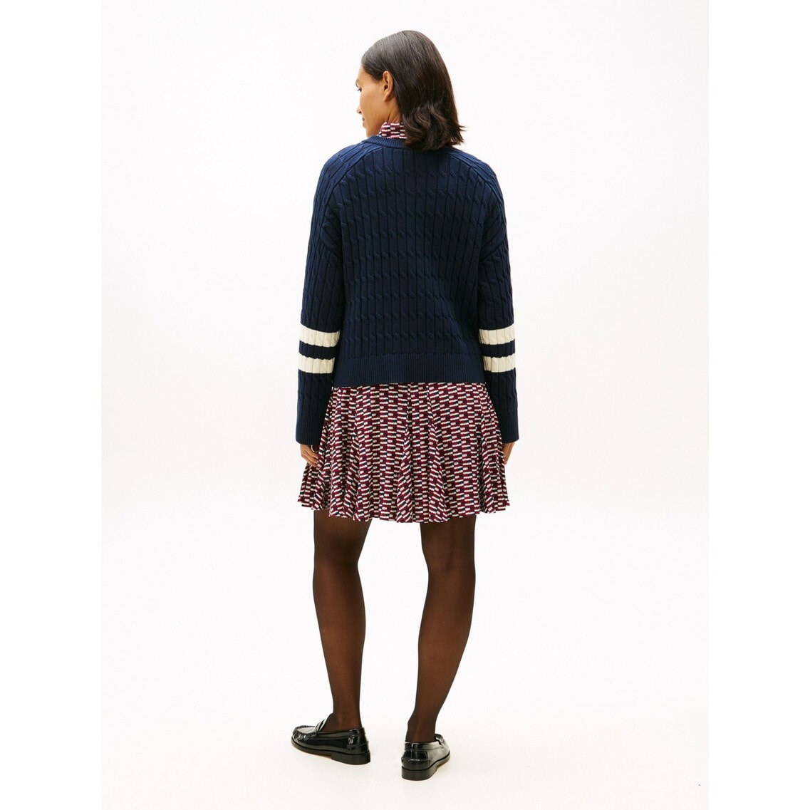 テクスチャードグラフィッククルーネックセーター | トミー