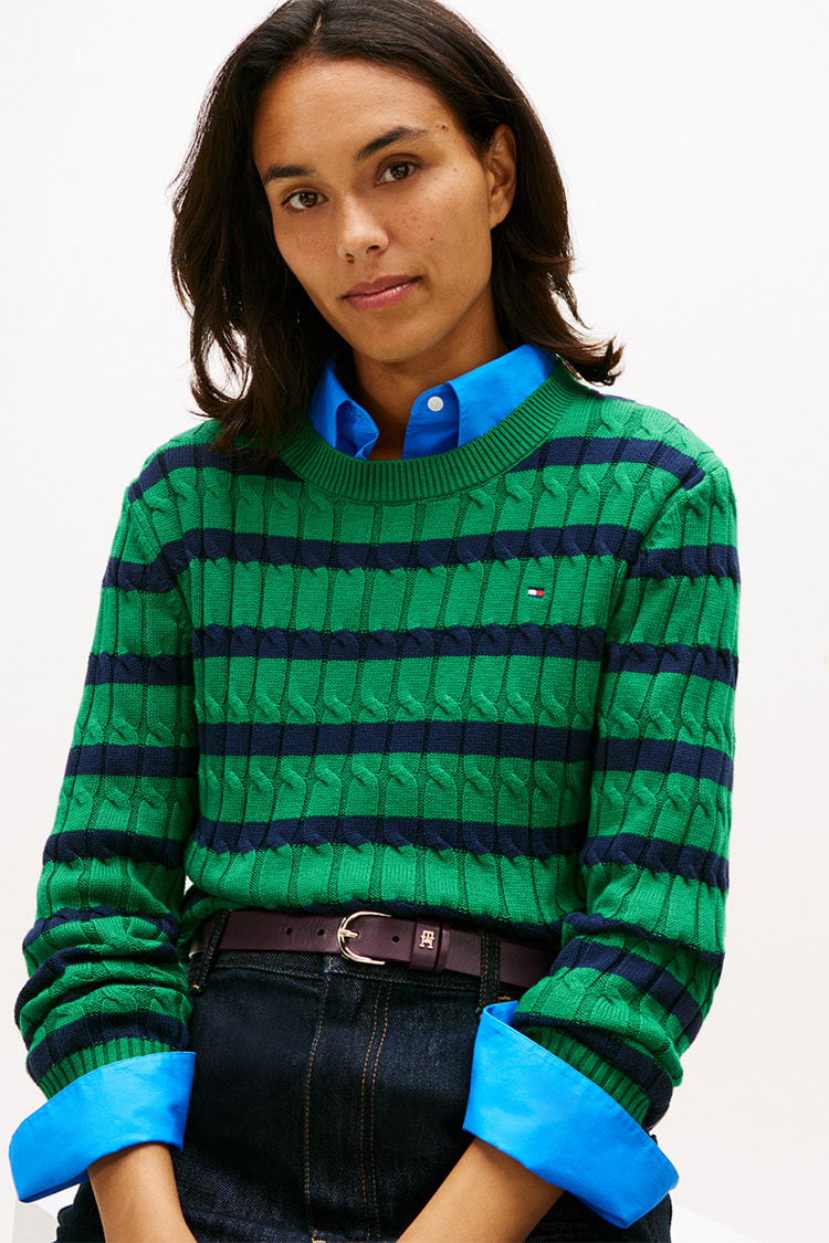 KITH&トミーヒルフィガーコラボコレクション Hニットセーター ニットウェア | ウェア | ウィメンズ | トミー ヒルフィガー 公式