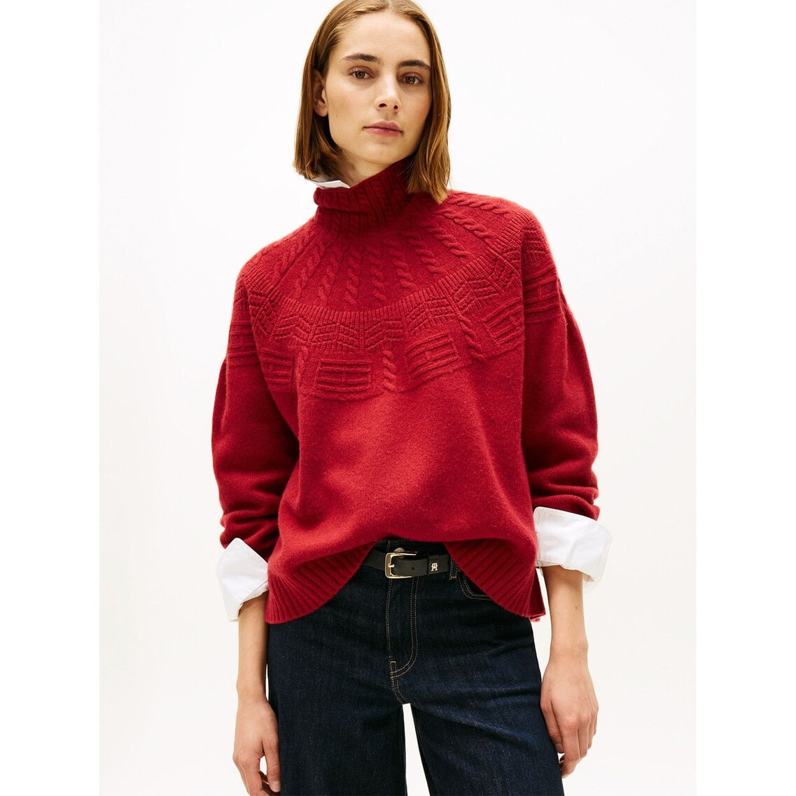 フェアアイルモックネックリラックスセーター | トミー