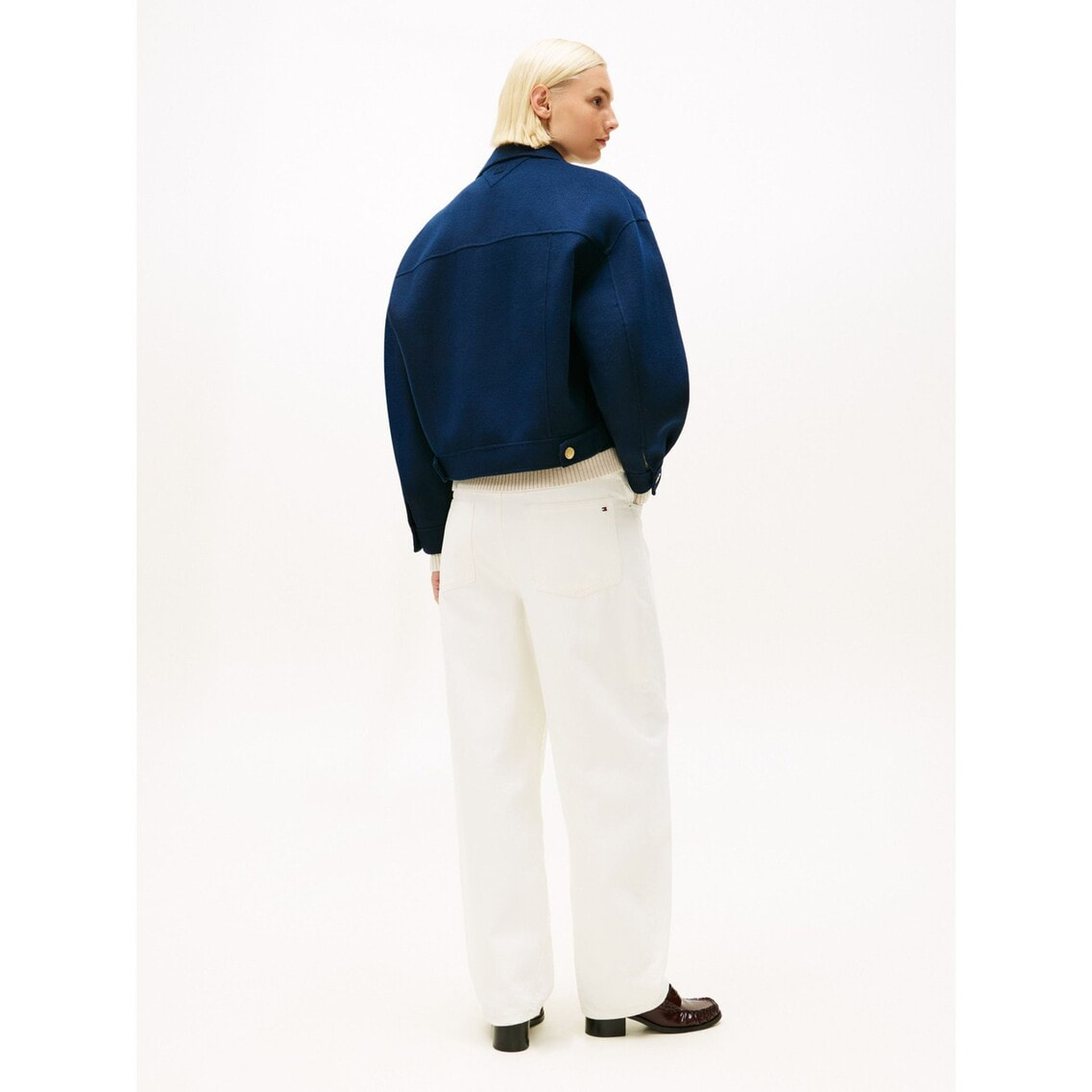 ゴールドボタンウールブレンドピーコート | トミー ヒルフィガー