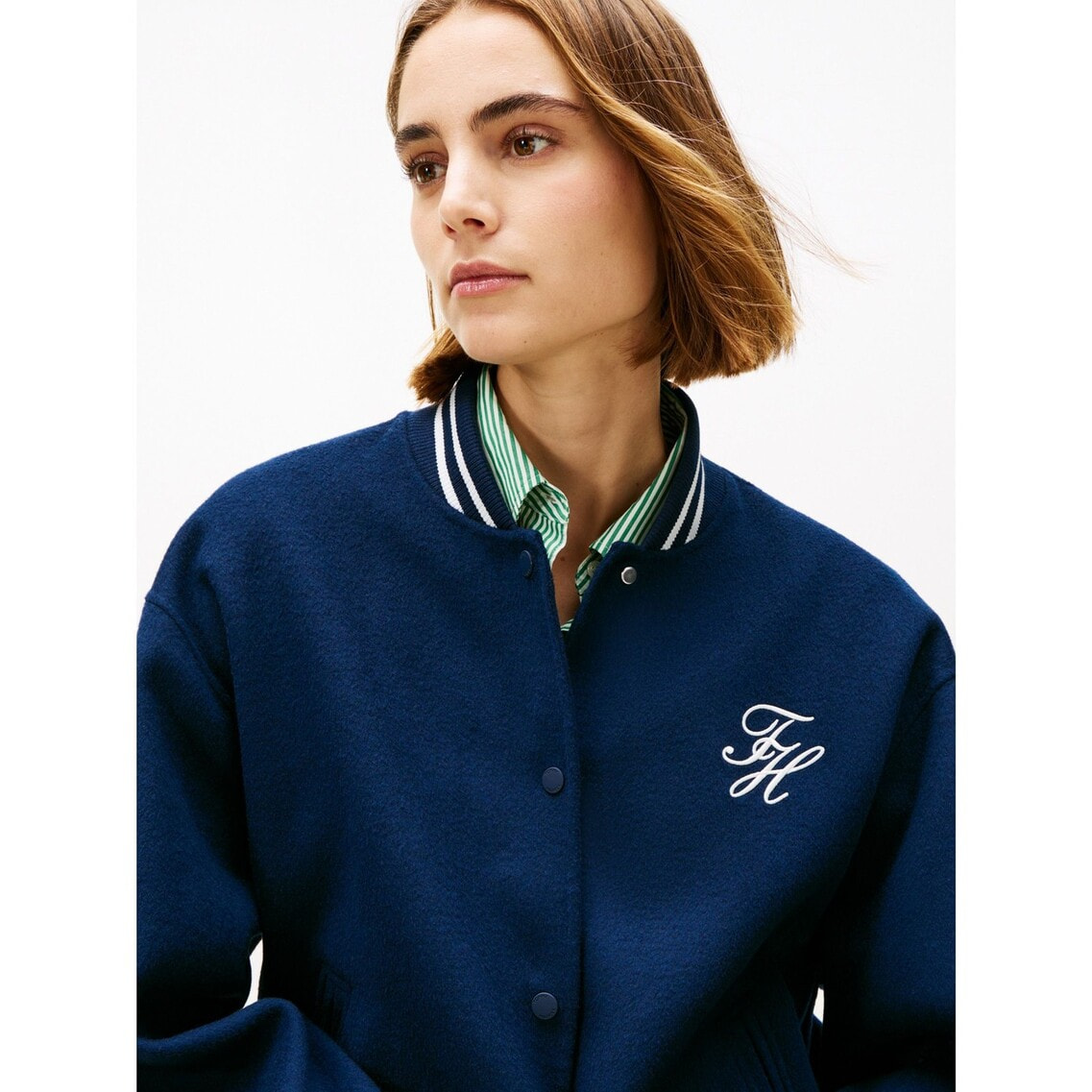 ウールブレンドボンバージャケット | トミー ヒルフィガー | トミー