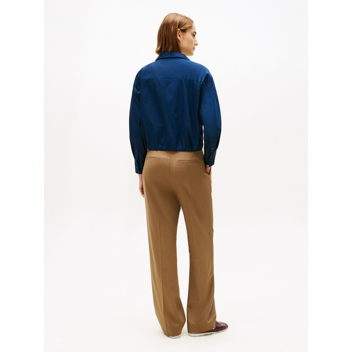 ドローストリングロングスリーブシャツブルゾン | トミー ヒルフィガー