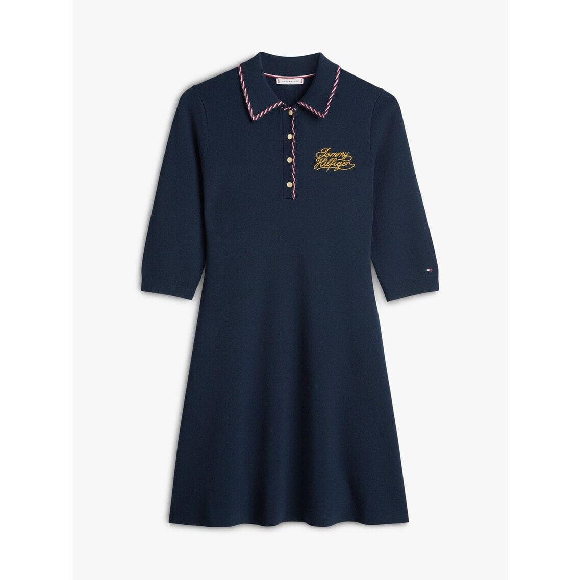 フィットアンドフレアスウェットポロワンピース | トミー ヒルフィガー