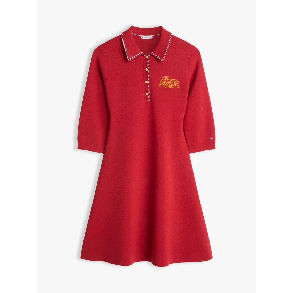 フィットアンドフレアスウェットポロワンピース | トミー ヒルフィガー