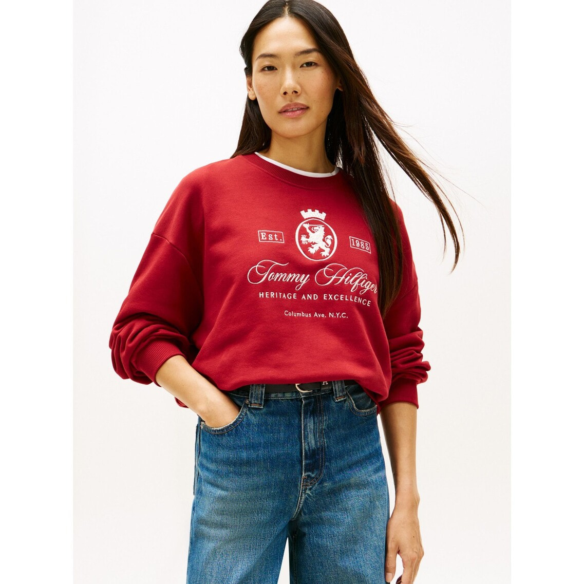 3点でさらに10％OFF】バーシティクレストテリートレーナー | トミー