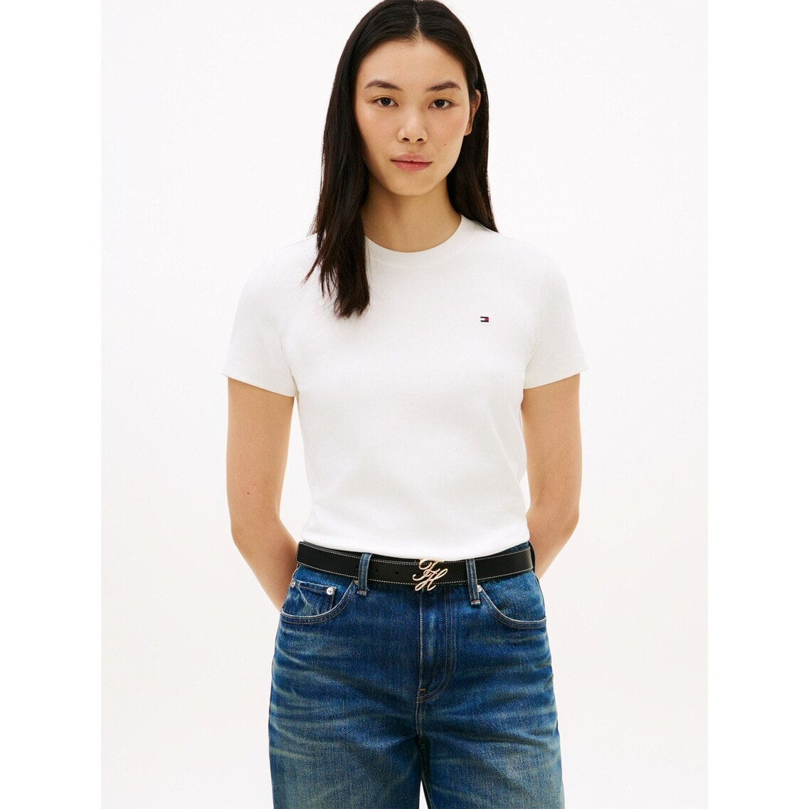 インターロッククルーネックショートスリーブTシャツ | トミー