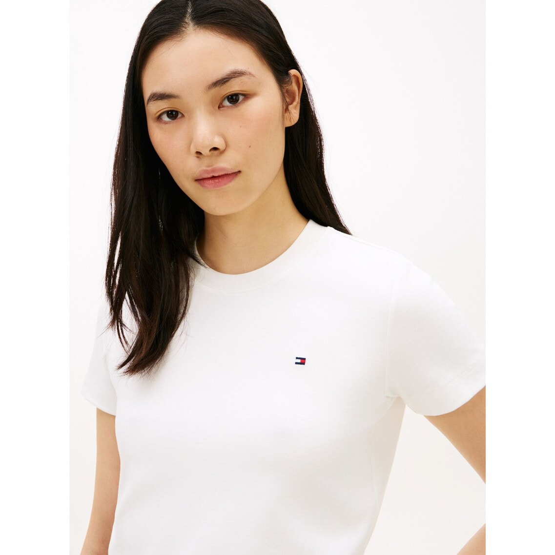 st-C837864272-831-L トミーヒルフィガー TOMMY HILFIGER メンズ コットン ニット セーター ワンポイント Vネック マロン