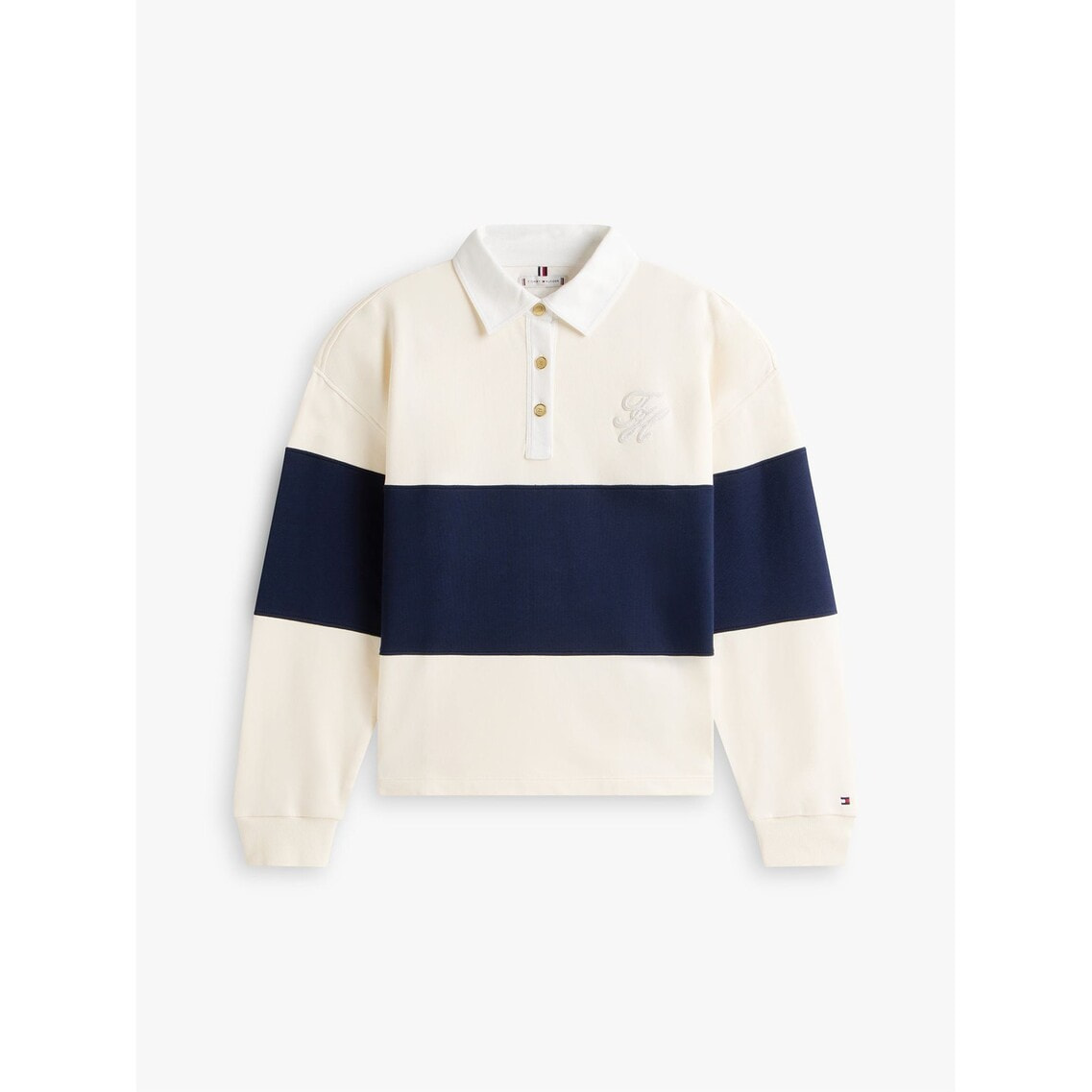 ゴールドボタンラグビーテリートレーナー | トミー ヒルフィガー