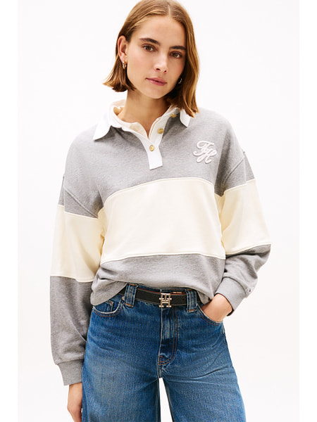 美品⭐️ トミーヒルフィガー JEANS ニット パーカー 水色 S tommy