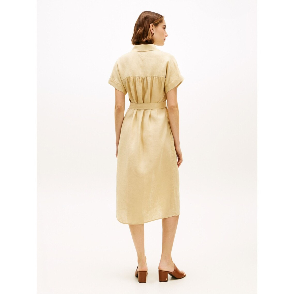 2点でさらに10％ off】リネンベルテッドショートスリーブシャツ