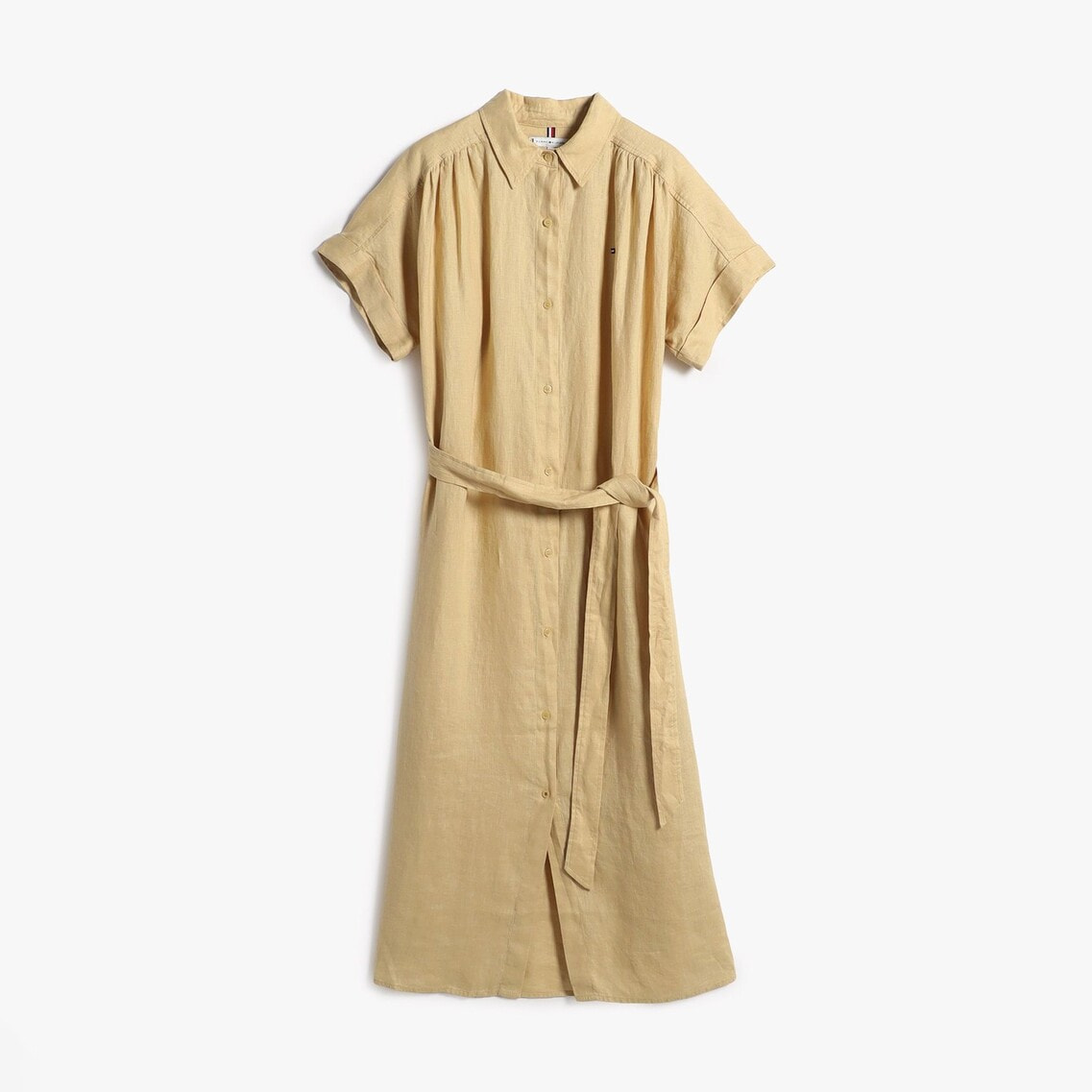 2点でさらに10％ off】リネンベルテッドショートスリーブシャツ