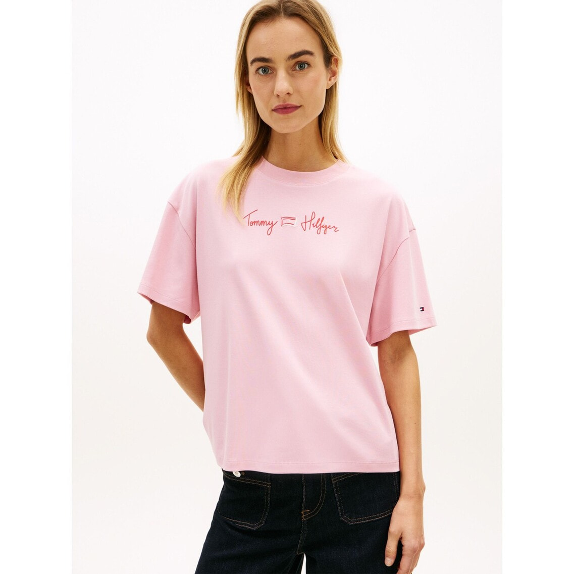 日本未入荷☆ トミーヒルフィルガー Tシャツ ファングラフィックインターロックTシャツ | トミー ヒルフィガー