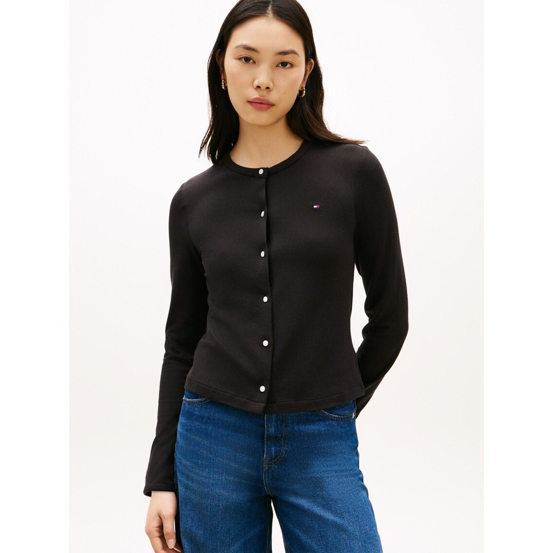 2点でさらに10％ off】コットンストレッチクルーネックロングスリーブT