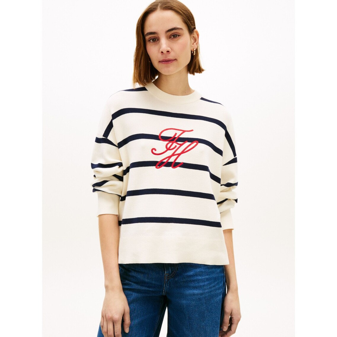 2点でさらに10％ off】フルニードルグラフィックセーター | トミー