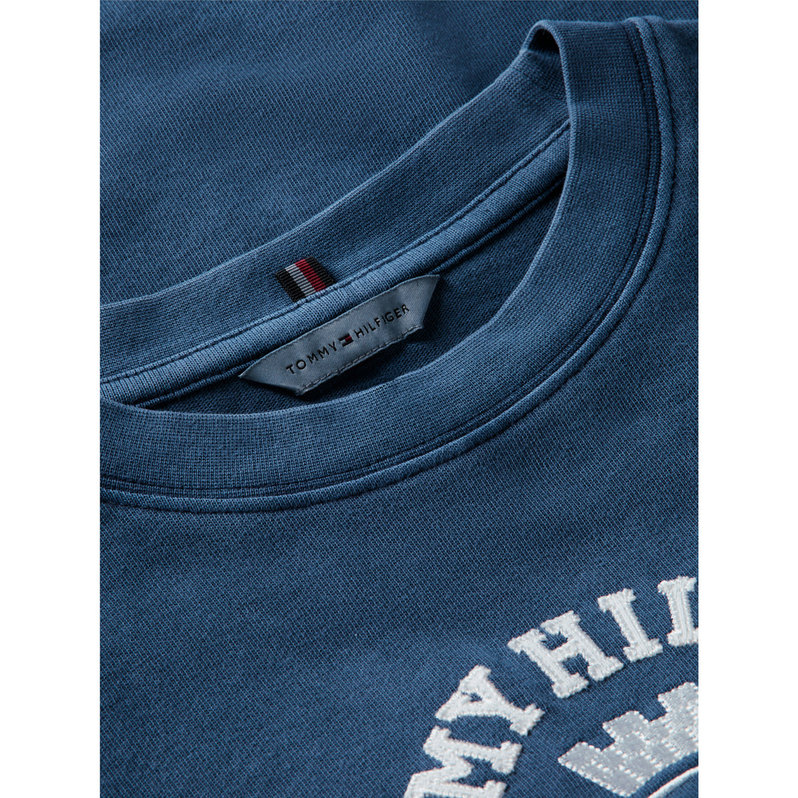 トミー ガーメントダイクレストボクシークルーネックショートスリーブTシャツ