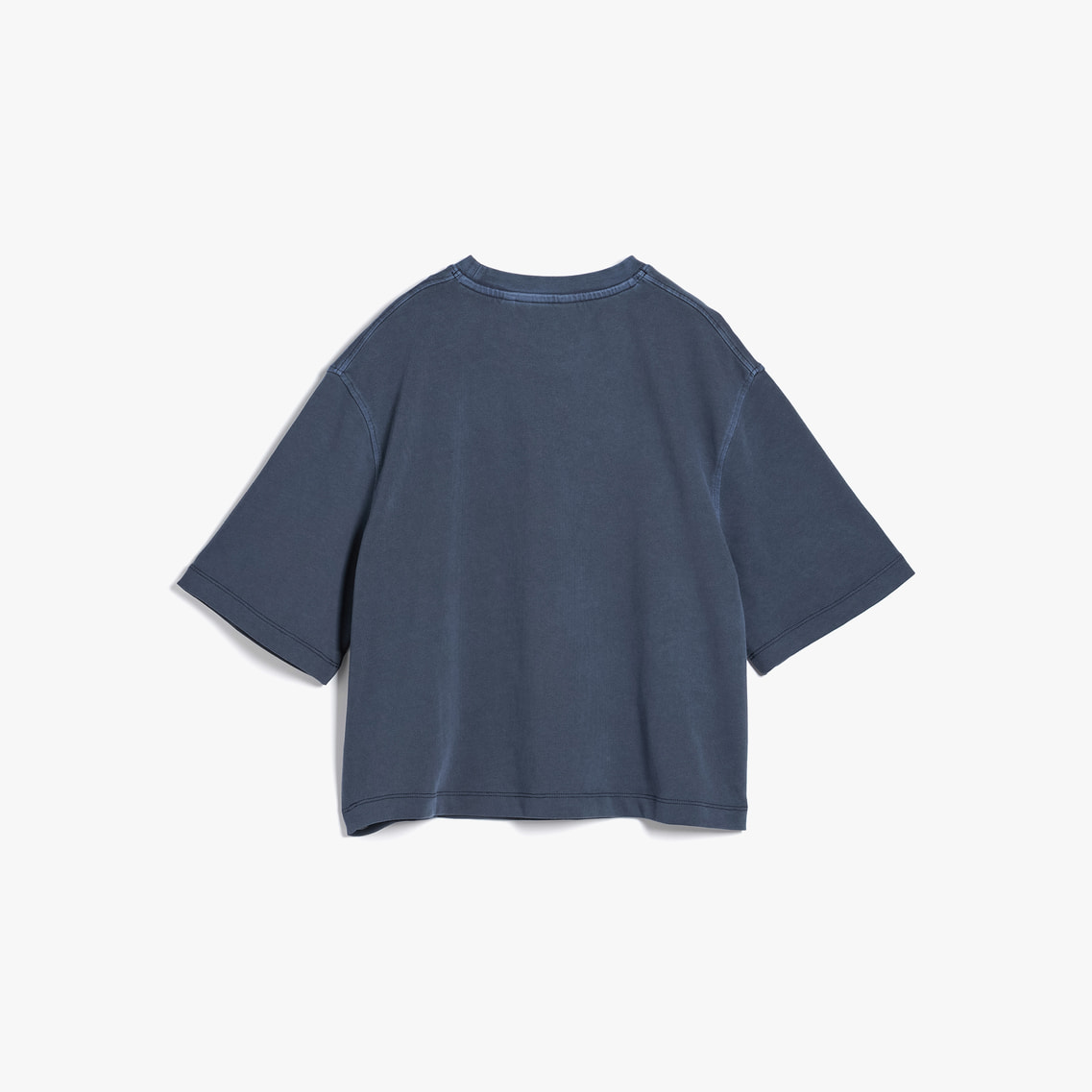 ガーメントダイクレストボクシークルーネックショートスリーブTシャツ