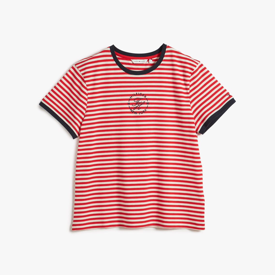 ラウンドロゴレギュラークルーネックショートスリーブTシャツ | トミー