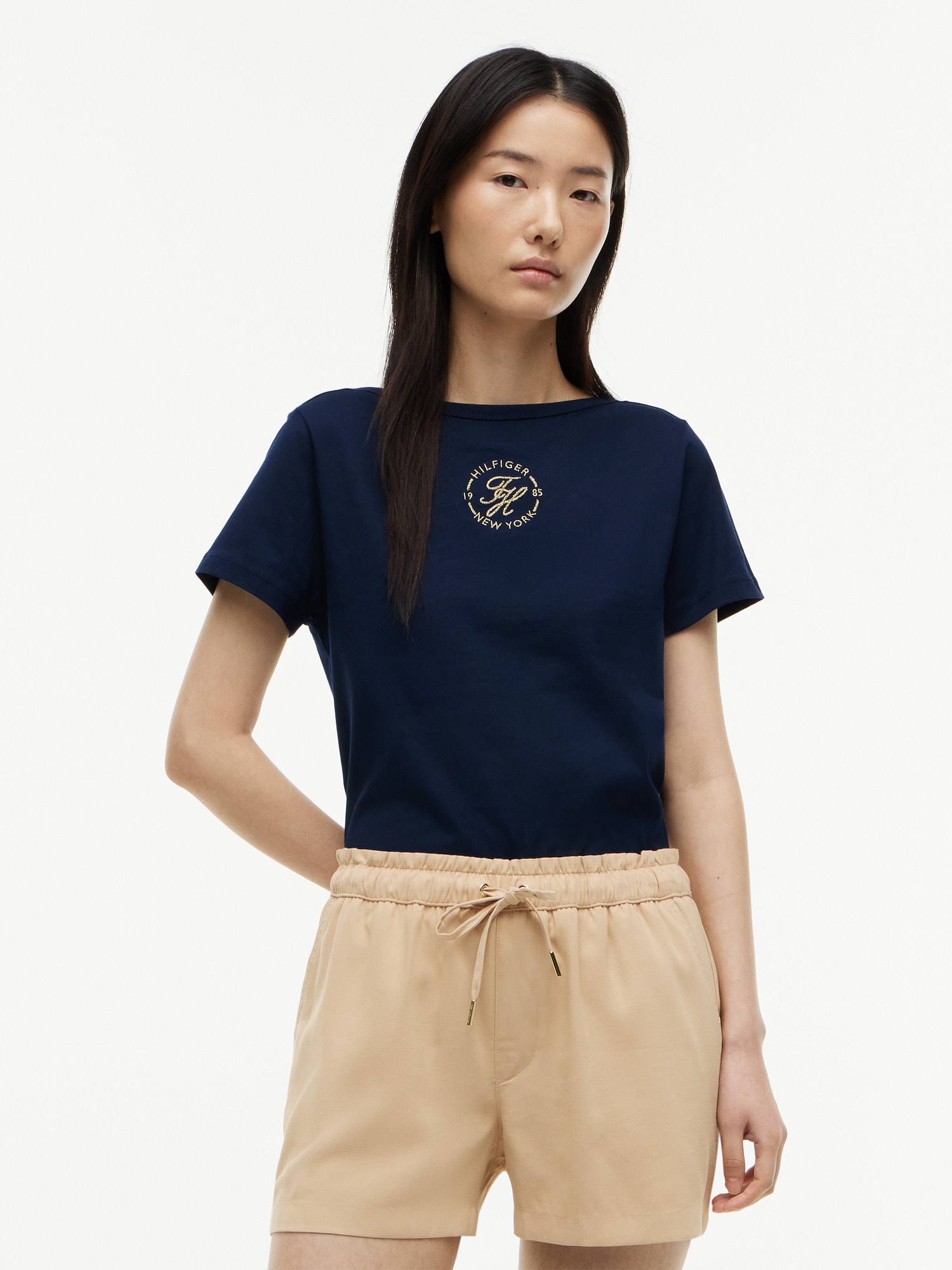 ラウンデルロゴボートネックショートスリーブTシャツ | トミー