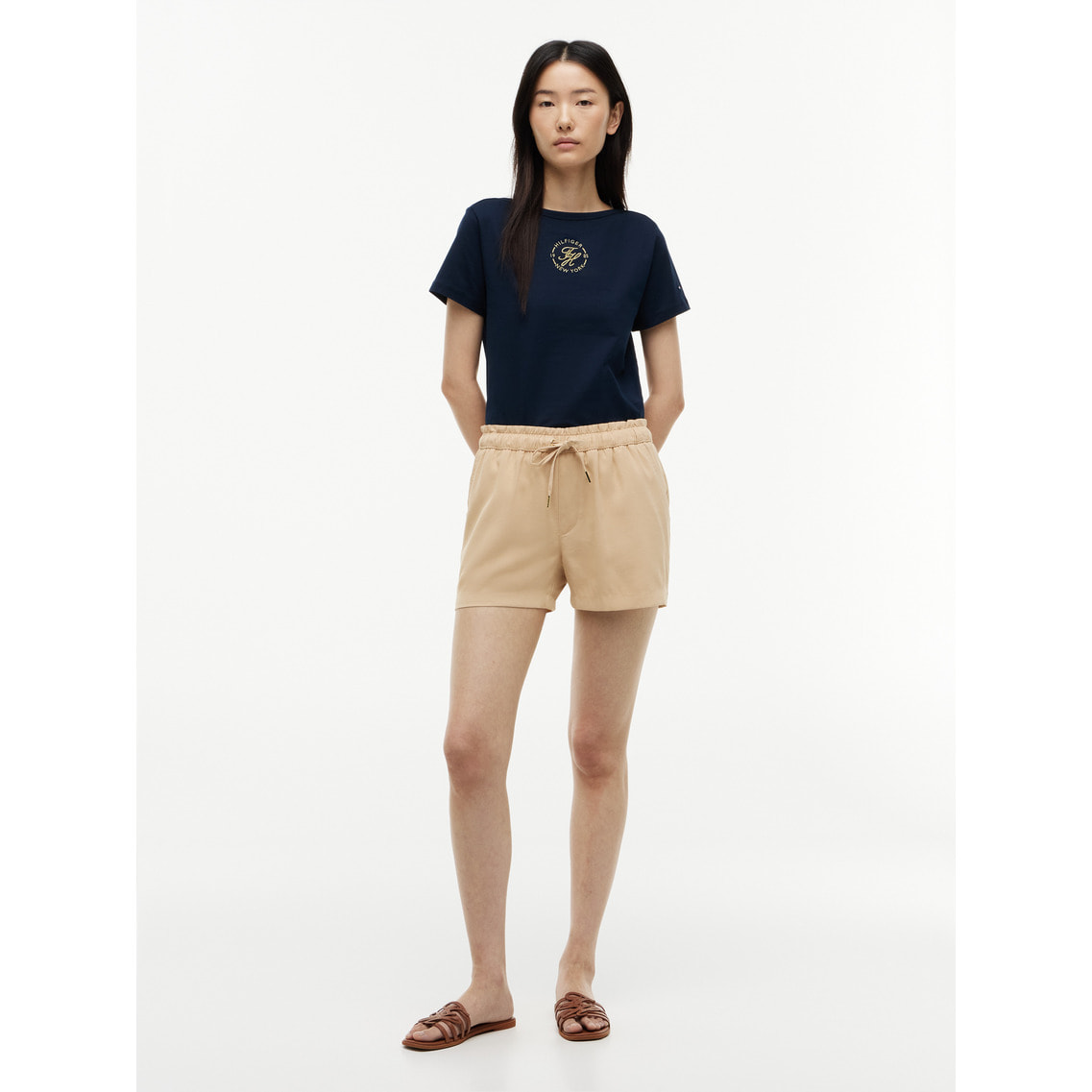 ラウンデルロゴボートネックショートスリーブTシャツ | トミー