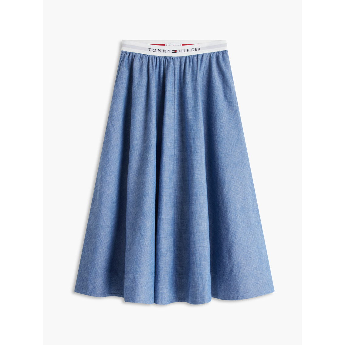 2点でさらに10％ off】シャンブレーミディスカート | トミー