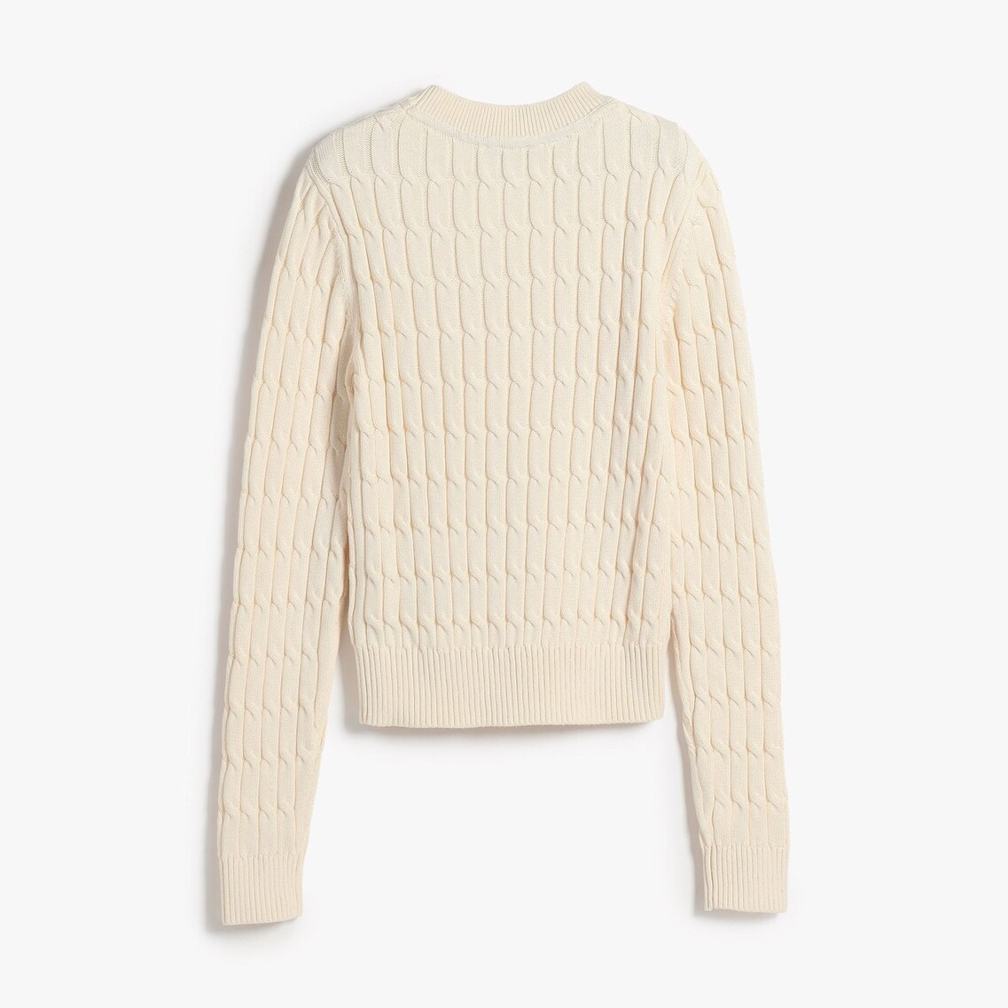 コットンケーブルミドルゲージクルーネックセーター | トミー