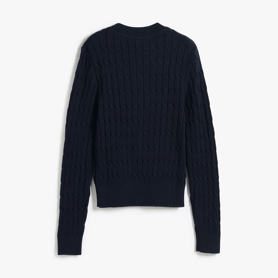 コットンケーブルミドルゲージクルーネックセーター | トミー