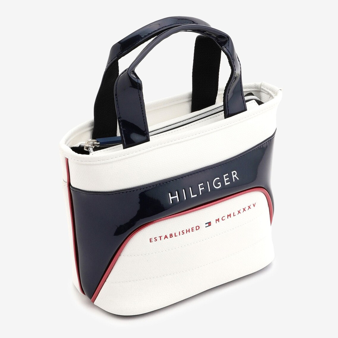 エナメルミックスラウンドバッグ | TOMMY HILFIGER | Tommy Hilfiger - トミー ヒルフィガー 公式オンラインストア