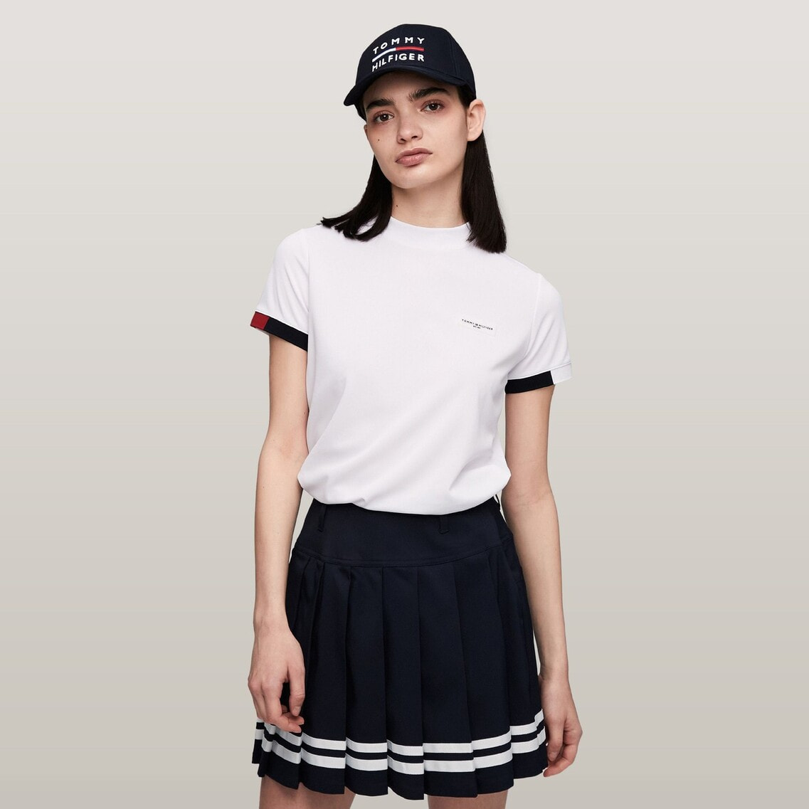 tシャツ ストライプカフス 半袖モックシャツ レディース 楽天市場】シャツ レディース トップス 半袖 ストライプ柄 柄